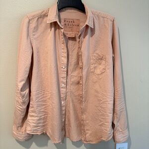 Frank & Eileen "Barry" peach denim shirt